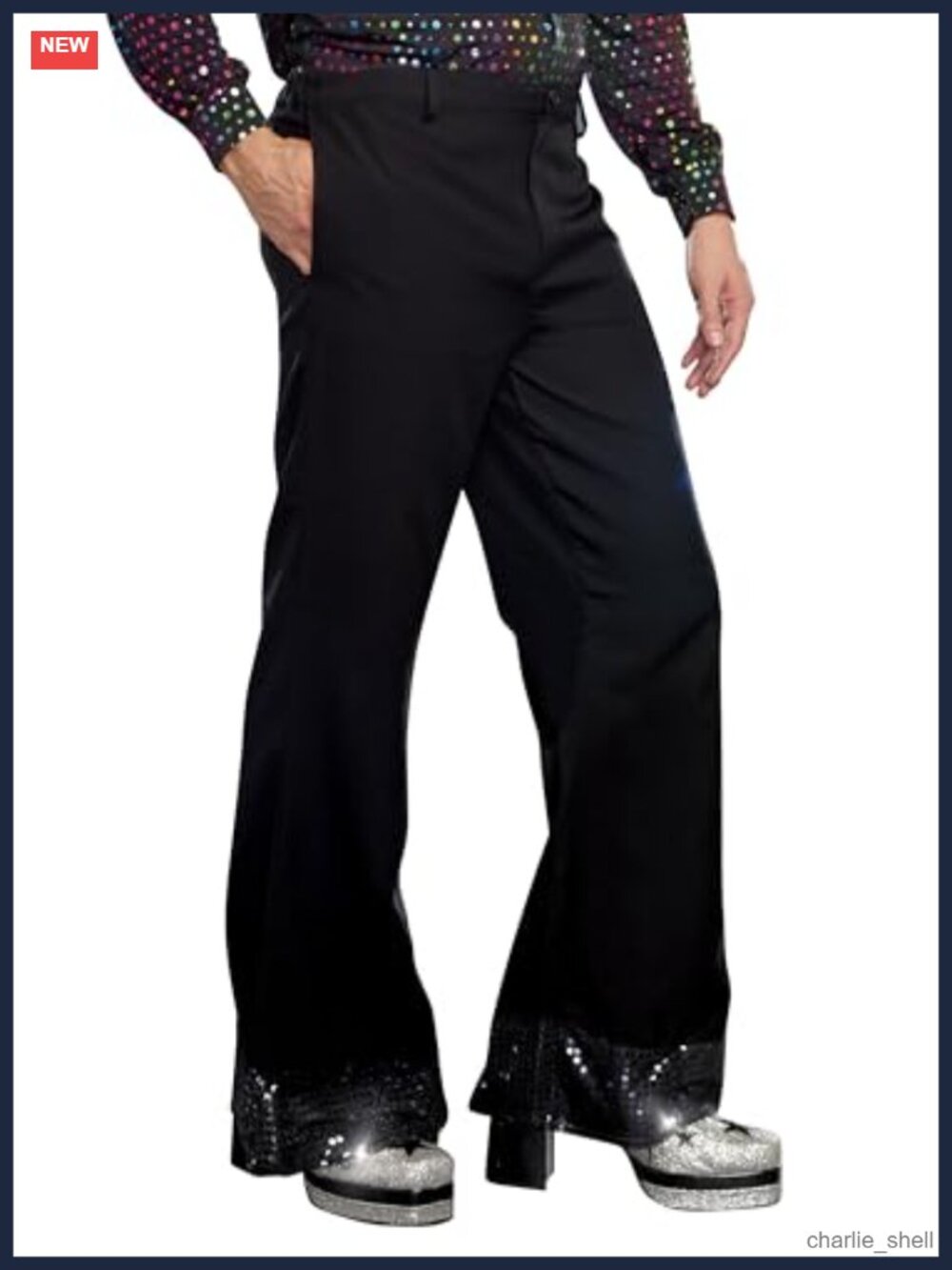 Men's Disco Pants Flared Leg Halloween Costume